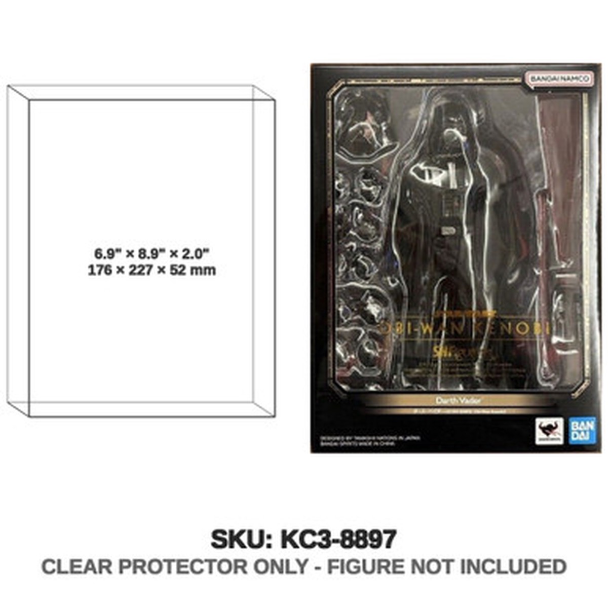 Protector For Darth Vader Obi-Wan Kenobi Star Wars SHFiguarts Figure 2-Pack