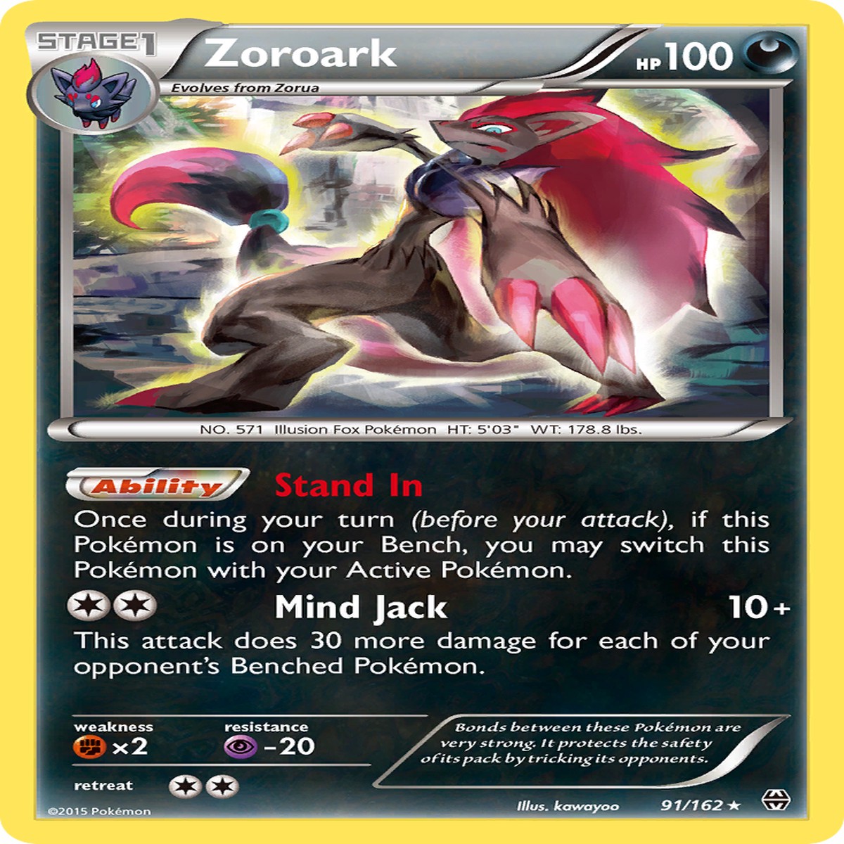 Zoroark 91162 - BREAKthrough Holofoil