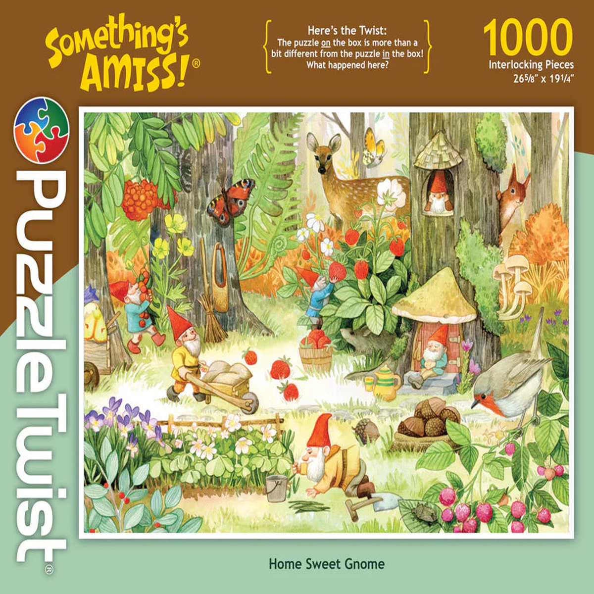 Puzzle Twist Home Sweet Gnome 1000pc