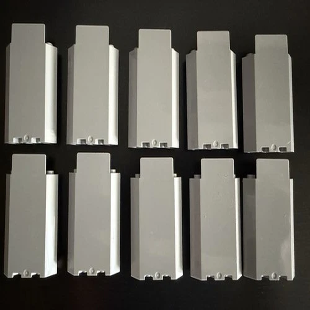 ( 10 ) BRAND NEW LEGO 3x3x6 LIGHT GRAY BRICK WALL MASONRY CASTLE 45 DEGREE