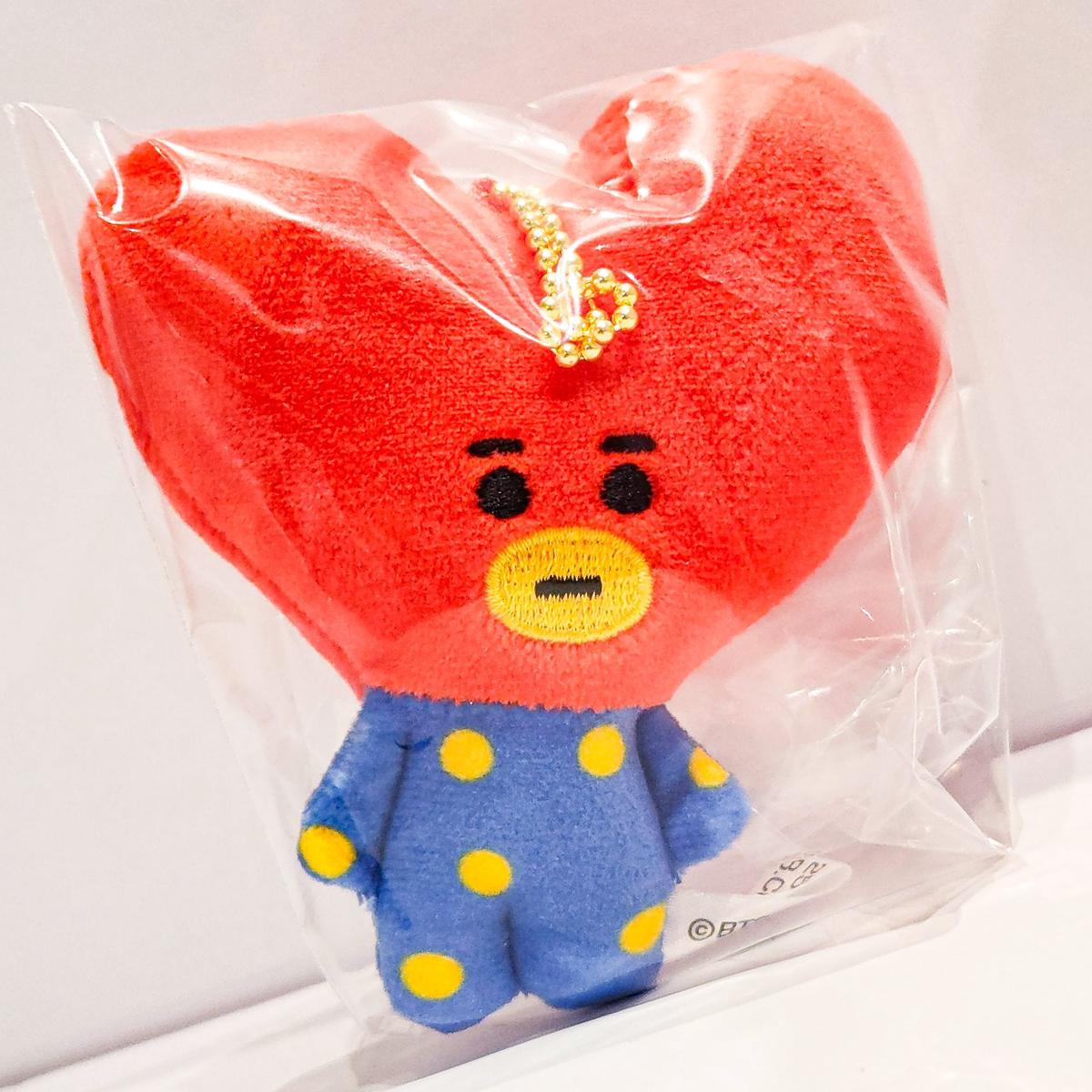 BT21 TATA Fuwa Fuwa Mascot Plush Keychain BTS by Bandai