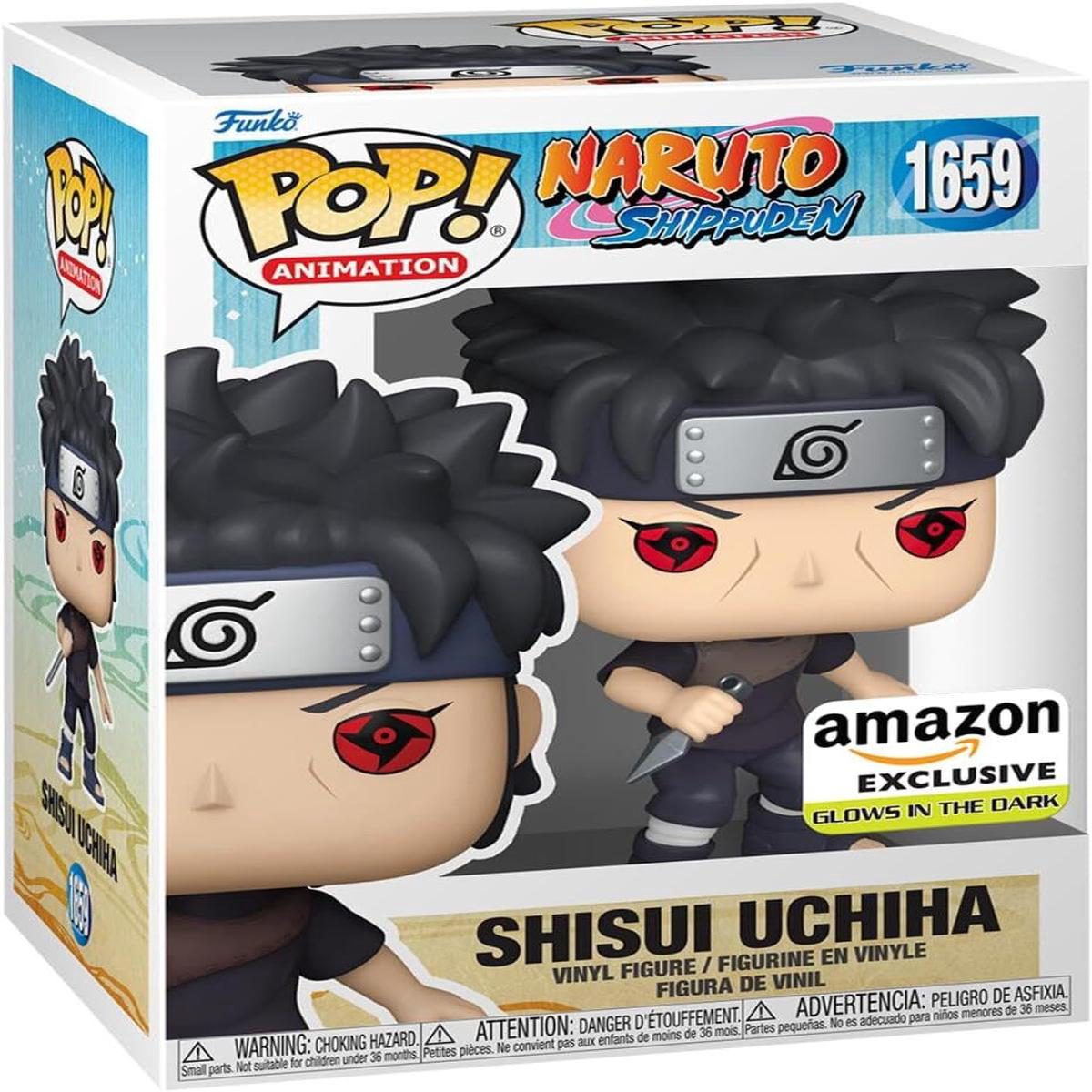 (Light Box Damage) Funko Pop Naruto Shippuden Shisui Uchiha Glow Exclusive 1659