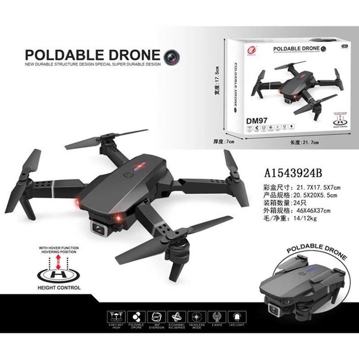 (Net) Foldable Mini Drone with Camera