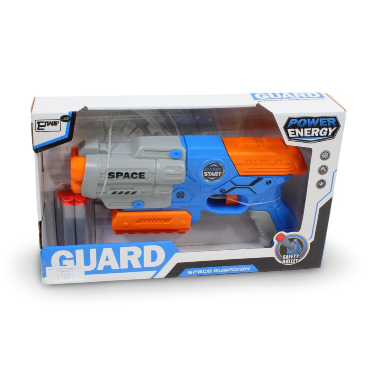"Space Guardian" Foam Dart Blaster Toy Gun Blue