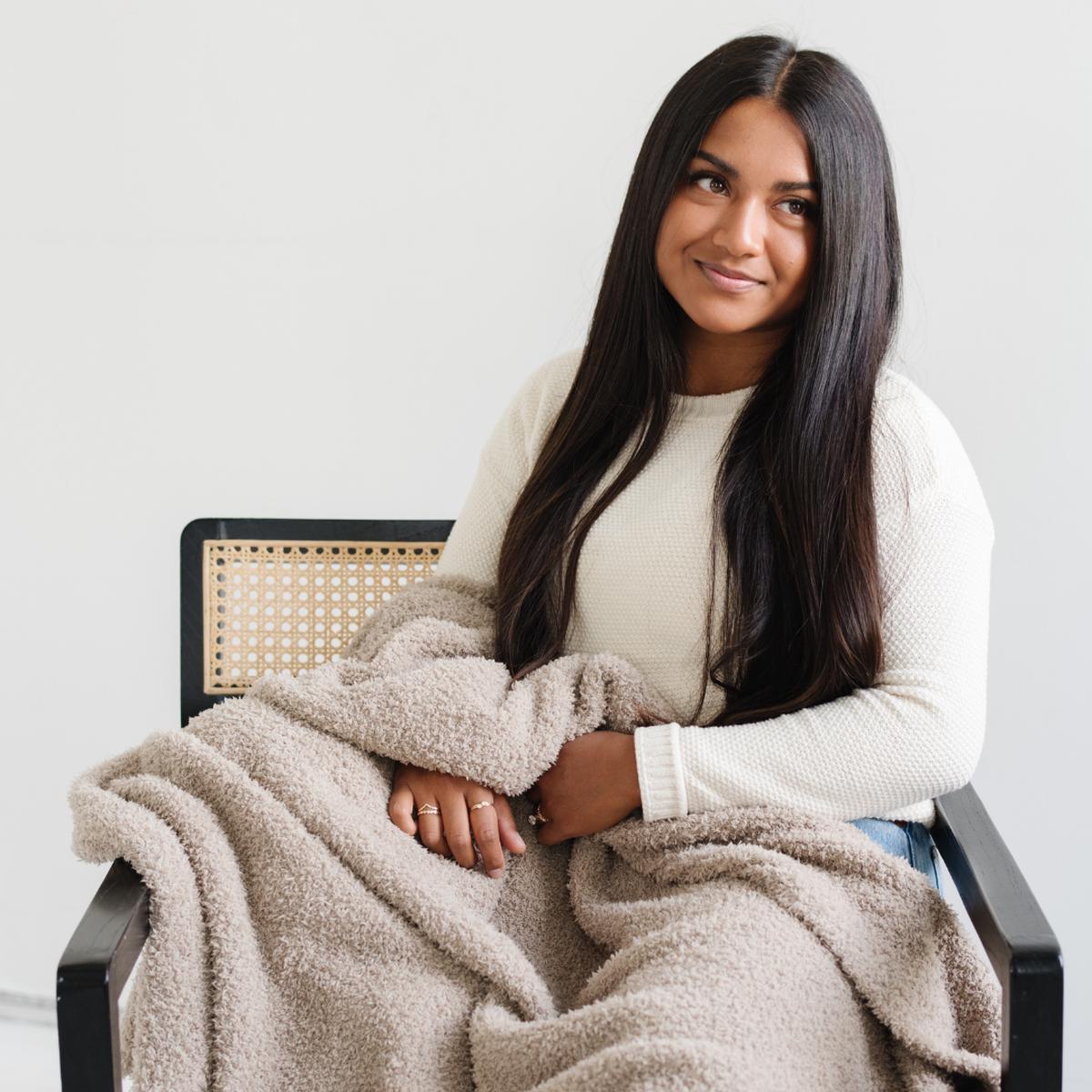 BAMBONI XL BLANKETS - Taupe